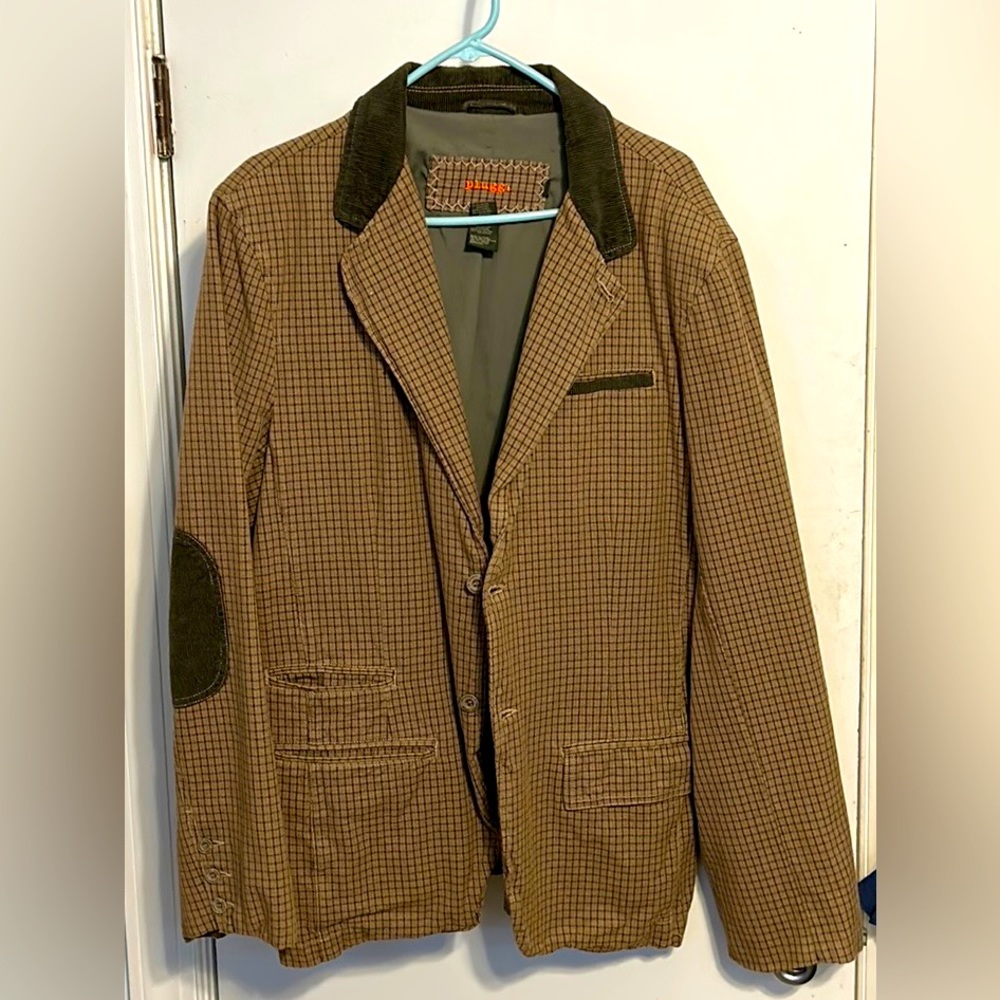 Men’s plugg XL vintage arm patch blazer
